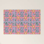 Psychedelic Daisies Welcome Mat Gallery Image 1