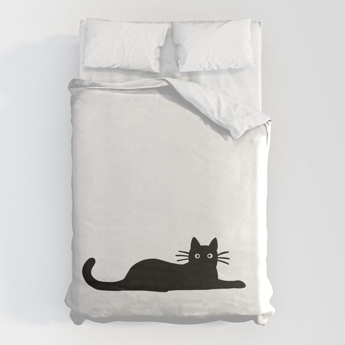 Black Cat(s) Duvet Cover Gallery Image 1