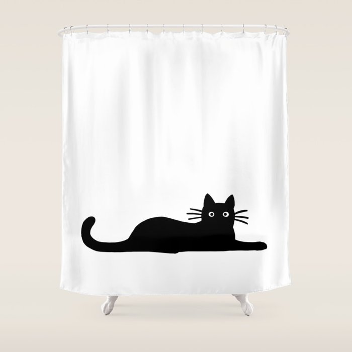 Black Cat(s) Shower Curtain Gallery Image 1