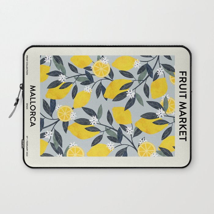 Fruit market retro Mallorca inspiration Laptop Sleeve Gallery Image 1