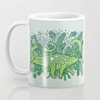 Evergreen Apatosaurus | Dinosaur Cosmic Festive Art Coffee Mug Gallery Image 3