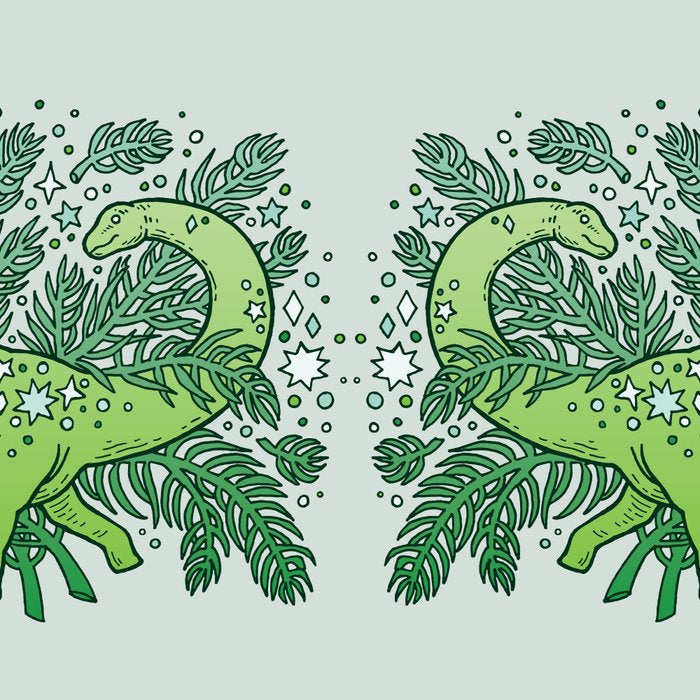 Evergreen Apatosaurus | Dinosaur Cosmic Festive Art Coffee Mug Gallery Image 2