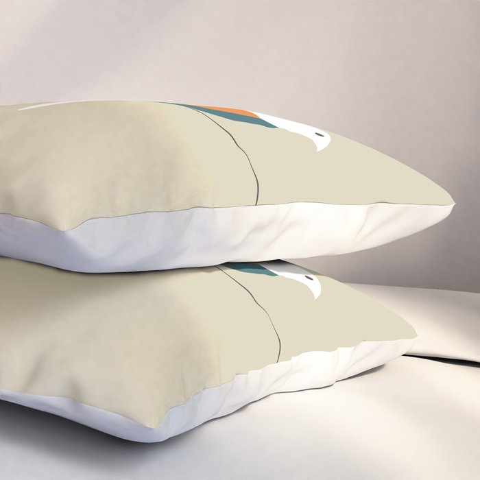 Birds on wire Pillow Sham Gallery Image 3