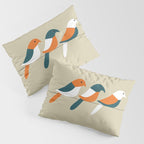 Birds on wire Pillow Sham Gallery Image 3
