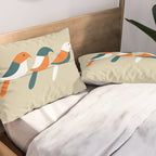Birds on wire Pillow Sham Gallery Image 2