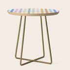 Rainbow Check Bliss Side Table Gallery Image 1