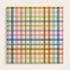 Rainbow Check Bliss Wood Wall Art Gallery Image 1