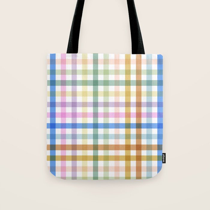 Rainbow Check Bliss Tote Bag Gallery Image 1