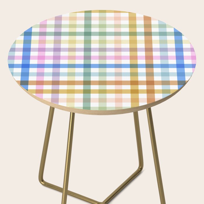Rainbow Check Bliss Side Table Gallery Image 2