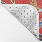 Antique Persian Tabriz Carpet Print With Bird Bath Mat Gallery Image 2