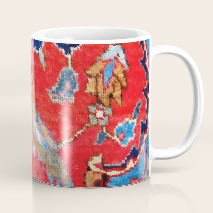 Antique Persian Tabriz Carpet Print With Bird Coffee Mug Gallery Image 1