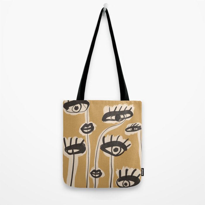 Abstract line art eyes 11 Tote Bag Gallery Image 2