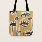 Abstract line art eyes 11 Tote Bag Gallery Image 1