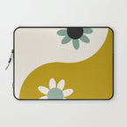 Yin Yang floral - earthy Laptop Sleeve Gallery Image 1