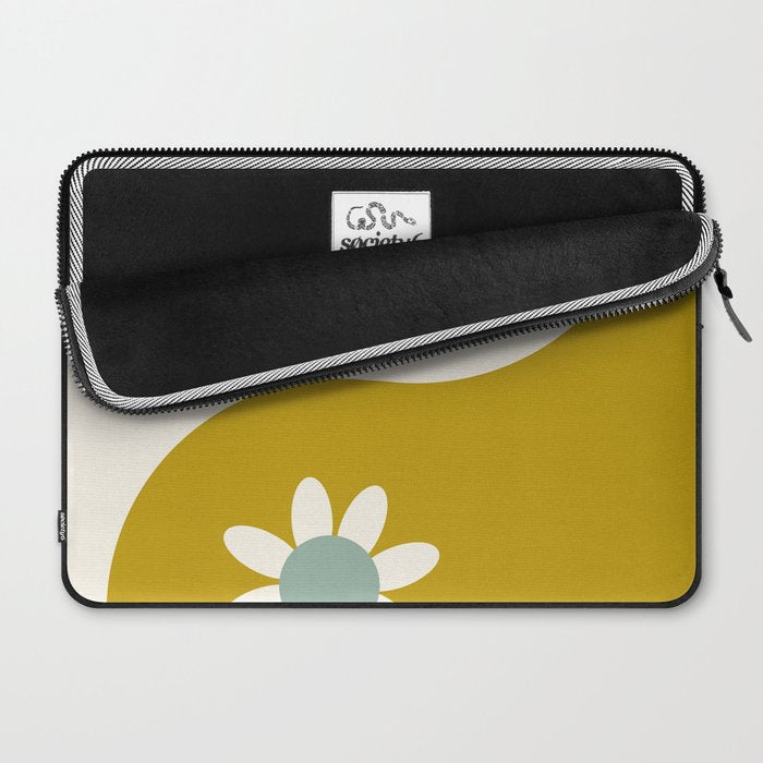 Yin Yang floral - earthy Laptop Sleeve Gallery Image 2