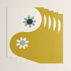 Yin Yang floral - earthy Wrapping Paper Gallery Image 3