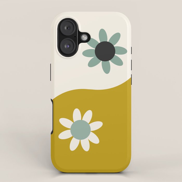 Yin Yang floral - earthy iPhone Case Gallery Image 1