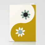Yin Yang floral - earthy Stationery Card Gallery Image 2