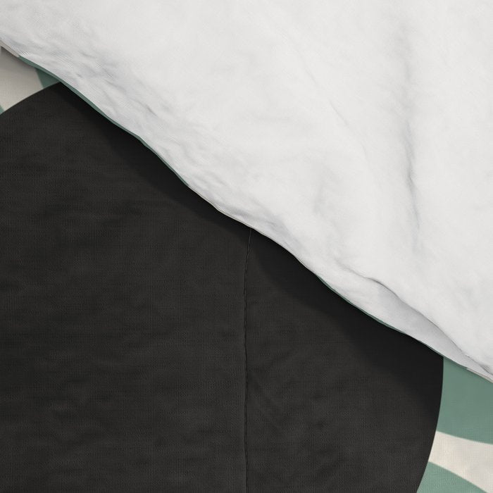Yin Yang floral - earthy Comforter Gallery Image 4
