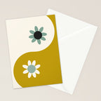 Yin Yang floral - earthy Stationery Card Gallery Image 2