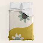 Yin Yang floral - earthy Duvet Cover Gallery Image 6