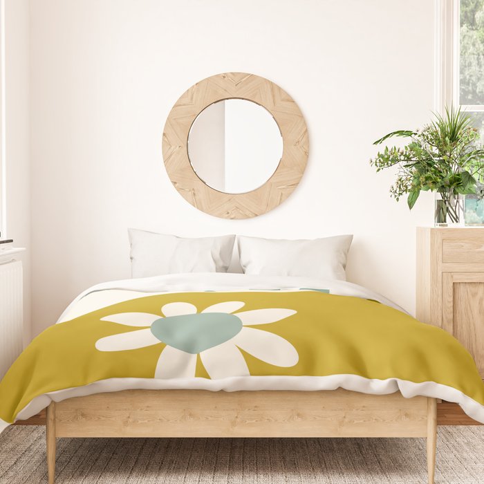 Yin Yang floral - earthy Duvet Cover Gallery Image 3