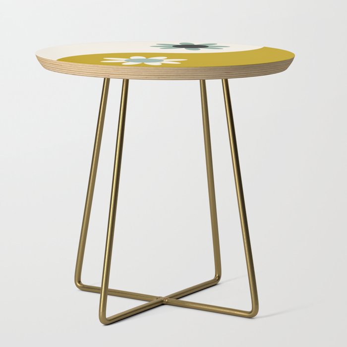 Yin Yang floral - earthy Side Table Gallery Image 1