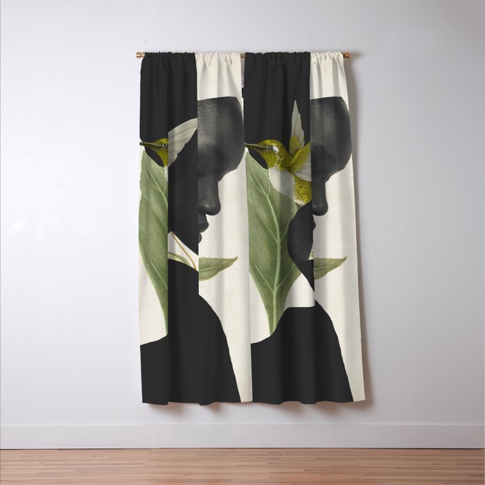 minimal collage /silence 6 Window Curtain Gallery Image 3