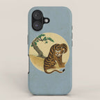 Tiger with magpie type-C : Minhwa-Korean traditional/folk art iPhone Case Gallery Image 1