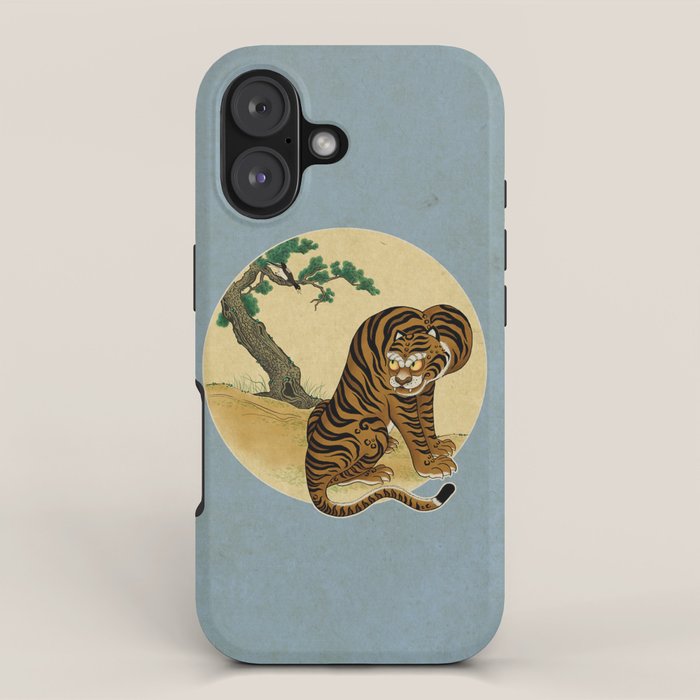 Tiger with magpie type-C : Minhwa-Korean traditional/folk art iPhone Case Gallery Image 1