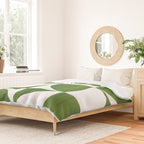 Quadrants (Matcha Green) Duvet Cover Gallery Image 2