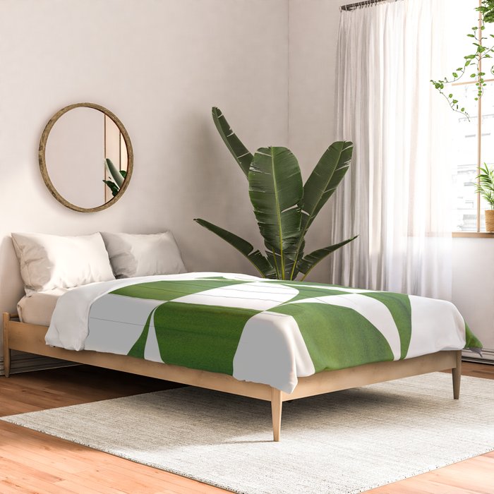 Quadrants (Matcha Green) Comforter Gallery Image 2