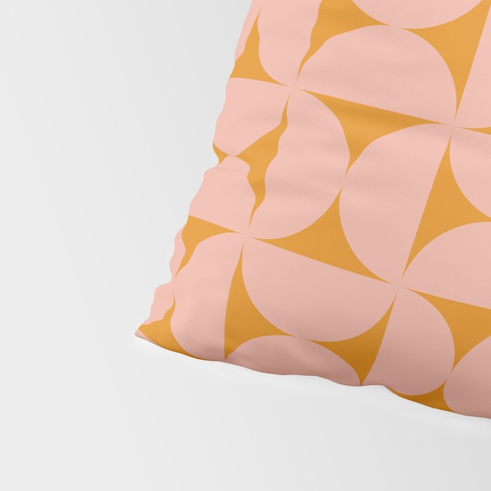 Bauhaus Mid Century Modern Geometric Pattern V Pillow Sham Gallery Image 4