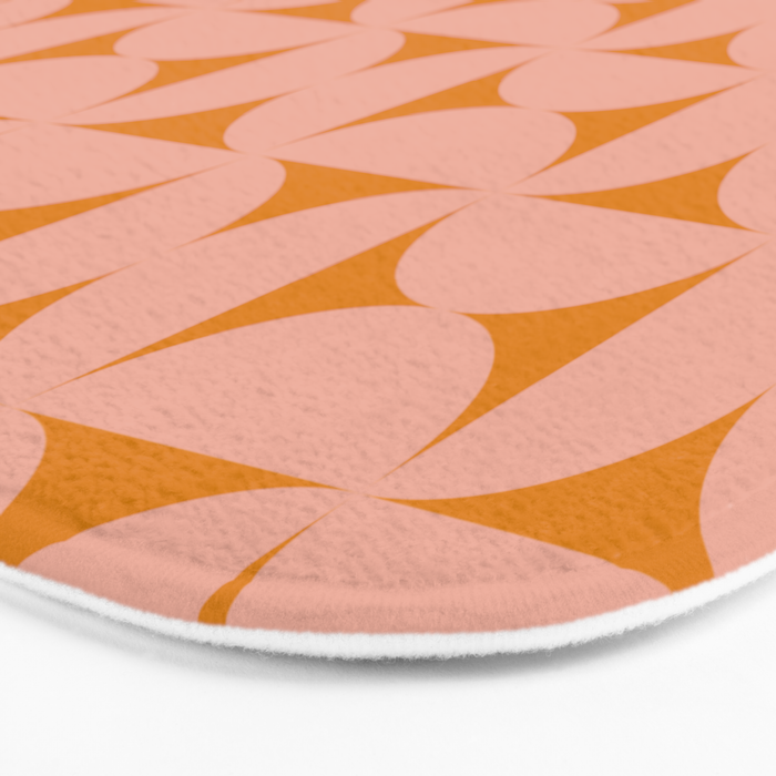 Bauhaus Mid Century Modern Geometric Pattern V Bath Mat Gallery Image 3