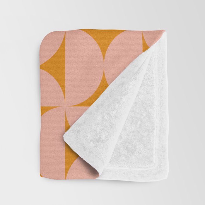 Bauhaus Mid Century Modern Geometric Pattern V Throw Blanket Gallery Image 3