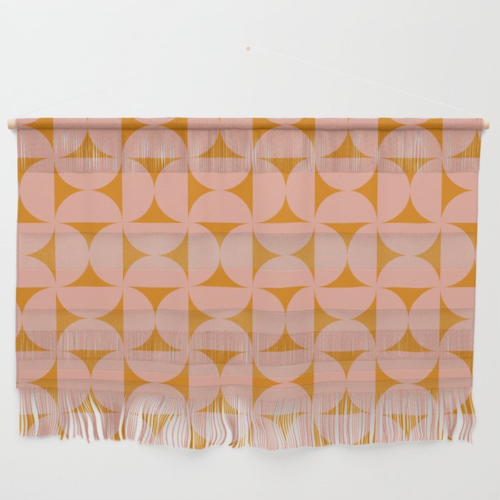 Bauhaus Mid Century Modern Geometric Pattern V Wall Hanging Gallery Image 1