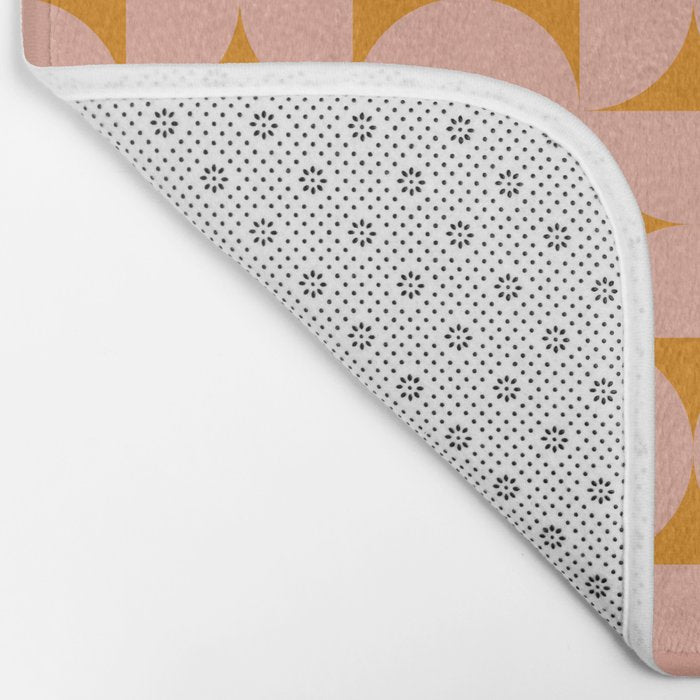 Bauhaus Mid Century Modern Geometric Pattern V Bath Mat Gallery Image 2