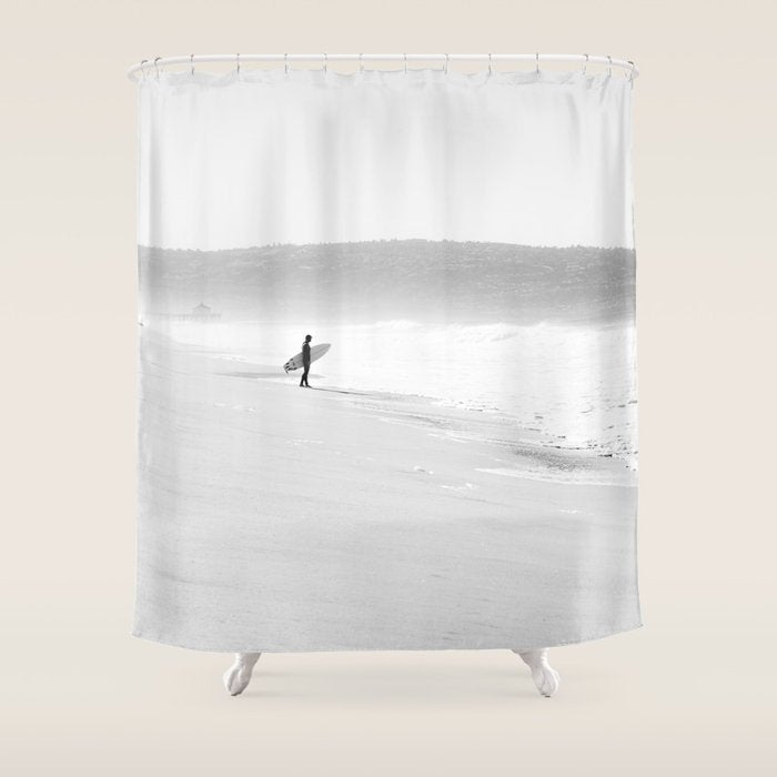 California Surfer Shower Curtain Gallery Image 1