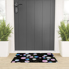 Outer Space: Planets, Galaxies, and Stars (watercolor and gold) Pattern Welcome Mat Gallery Image 3
