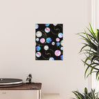 Outer Space: Planets, Galaxies, and Stars (watercolor and gold) Pattern Poster Gallery Image 2