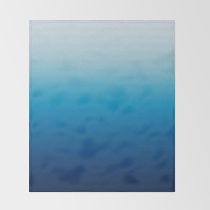 Sky and Ocean Blue Ombre Throw Blanket Gallery Image 2