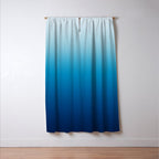 Sky and Ocean Blue Ombre Window Curtain Gallery Image 3