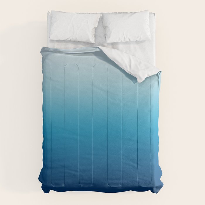 Sky and Ocean Blue Ombre Comforter Gallery Image 1