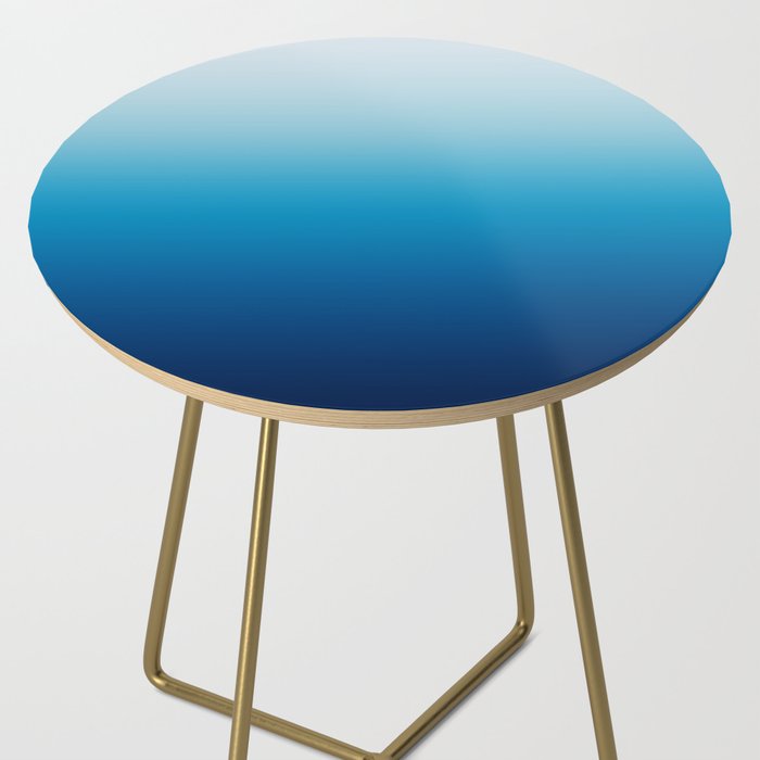 Sky and Ocean Blue Ombre Side Table Gallery Image 2