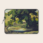 Farm Haliburton oil on hardboard 1940 Franklin Carmichael Canadian artist Art Nouveau Post-Impressio Laptop Sleeve Gallery Image 1