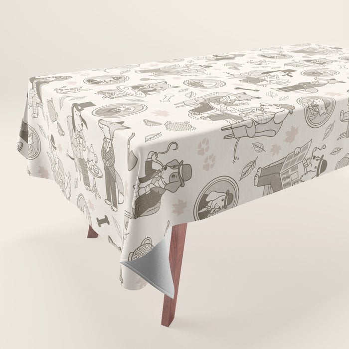Autumn at the Hunt Club Tablecloth Gallery Image 1