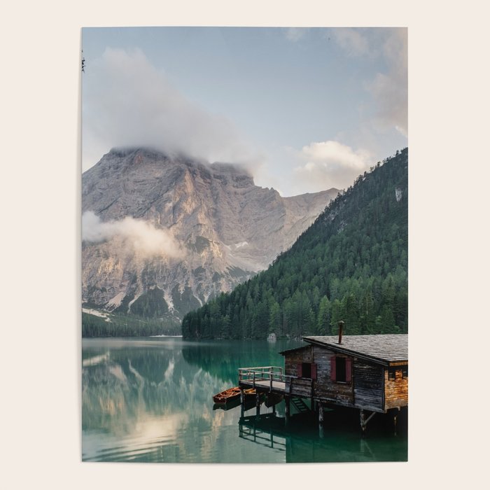 Mountain Lake Cabin Retreat Poster Gallery Image 1