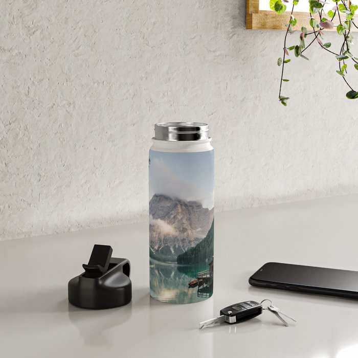 Mountain Lake Cabin Retreat Water Bottle Gallery Image 4
