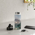 Mountain Lake Cabin Retreat Water Bottle Gallery Image 4