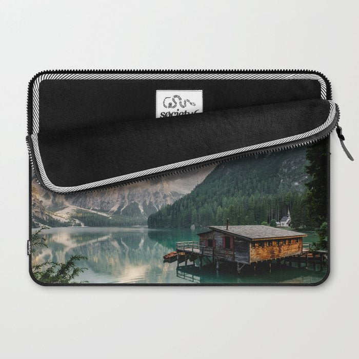 Mountain Lake Cabin Retreat Laptop Sleeve Gallery Image 2